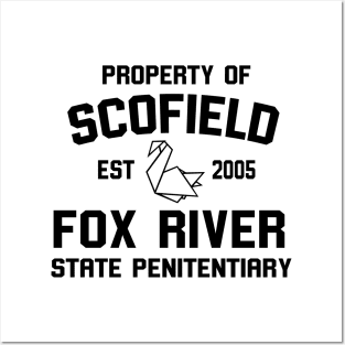 Property Of Scofield Fox River Prison Break Posters and Art